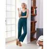image:imageEkouaer Womens Cami Pajamas Set Y2K 2 Piece Lace Trim PJs Set Sleepwear  Buttery SoftLoungewearAdjustable Spaghetti StrapsSide PocketsTrendy Cami SleepwearLoungingVacationXS2XLBlue Green