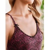 image:imageEkouaer Womens Cami Pajamas Set Y2K 2 Piece Lace Trim PJs Set Sleepwear  Buttery SoftLoungewearAdjustable Spaghetti StrapsSide PocketsTrendy Cami SleepwearLoungingVacationXS2XLRose Leopard
