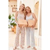 image:imageEkouaer Womens Cami Pajamas Set Y2K 2 Piece Lace Trim PJs Set Sleepwear  Buttery SoftLoungewearAdjustable Spaghetti StrapsSide PocketsTrendy Cami SleepwearLoungingVacationXS2XLStrawberrywhite