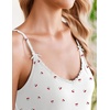 image:imageEkouaer Womens Cami Pajamas Set Y2K 2 Piece Lace Trim PJs Set Sleepwear  Buttery SoftLoungewearAdjustable Spaghetti StrapsSide PocketsTrendy Cami SleepwearLoungingVacationXS2XLCherryred