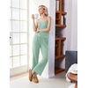 image:imageEkouaer Womens Cami Pajamas Set Y2K 2 Piece Lace Trim PJs Set Sleepwear  Buttery SoftLoungewearAdjustable Spaghetti StrapsSide PocketsTrendy Cami SleepwearLoungingVacationXS2XLGreen