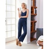 image:imageEkouaer Womens Cami Pajamas Set Y2K 2 Piece Lace Trim PJs Set Sleepwear  Buttery SoftLoungewearAdjustable Spaghetti StrapsSide PocketsTrendy Cami SleepwearLoungingVacationXS2XLLovedark Blue