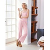 image:imageEkouaer Womens Cami Pajamas Set Y2K 2 Piece Lace Trim PJs Set Sleepwear  Buttery SoftLoungewearAdjustable Spaghetti StrapsSide PocketsTrendy Cami SleepwearLoungingVacationXS2XLLight Rose