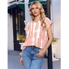 image:imageEkouaer Cotton Two Piece Sets for Women Cap Sleeve Short Set  Soft Casual Summer Fall Crew Neck Matching Sets Travel Vacation Outfits With Pockets for Daily WearTiedye Pink
