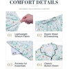 image:imageEkouaer Mens Pajama Set Summer Short Sleeve Button Up Pjs 2 Piece Sleepwear  Soft Lightweight Shirt and Shorts Button Up Adjustable Strap Two Side Pockets Mens Gift for Birthday Daily Wear S3XLLight Blue Cat Print
