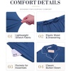 image:imageEkouaer Mens Pajama Set Summer Short Sleeve Button Up Pjs 2 Piece Sleepwear  Soft Lightweight Shirt and Shorts Button Up Adjustable Strap Two Side Pockets Mens Gift for Birthday Daily Wear S3XLNavy Blue