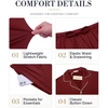 image:imageEkouaer Mens Pajama Set Summer Short Sleeve Button Up Pjs 2 Piece Sleepwear  Soft Lightweight Shirt and Shorts Button Up Adjustable Strap Two Side Pockets Mens Gift for Birthday Daily Wear S3XLWine Red