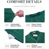 image:imageEkouaer Mens Pajama Set Summer Short Sleeve Button Up Pjs 2 Piece Sleepwear  Soft Lightweight Shirt and Shorts Button Up Adjustable Strap Two Side Pockets Mens Gift for Birthday Daily Wear S3XLGreen