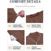 image:imageEkouaer Mens Pajama Set Summer Short Sleeve Button Up Pjs 2 Piece Sleepwear  Soft Lightweight Shirt and Shorts Button Up Adjustable Strap Two Side Pockets Mens Gift for Birthday Daily Wear S3XLBrown