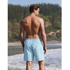 image:imageEkouaer Mens Swim Trunks 7 Quick Dry Board Shorts Swimwear Bathing Suit with Mesh Liner 2 in 1 Swimming Short with PocketsLight Blue
