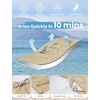 image:imageEkouaer Mens Swim Trunks 7 Quick Dry Board Shorts Swimwear Bathing Suit with Mesh Liner 2 in 1 Swimming Short with PocketsLight Brown Khaki