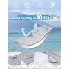 image:imageEkouaer Mens Swim Trunks 7 Quick Dry Board Shorts Swimwear Bathing Suit with Mesh Liner 2 in 1 Swimming Short with PocketsLight Gray