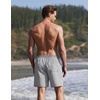 image:imageEkouaer Mens Swim Trunks 7 Quick Dry Board Shorts Swimwear Bathing Suit with Mesh Liner 2 in 1 Swimming Short with PocketsLight Gray
