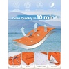 image:imageEkouaer Mens Swim Trunks 7 Quick Dry Board Shorts Swimwear Bathing Suit with Mesh Liner 2 in 1 Swimming Short with PocketsOrange