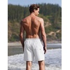 image:imageEkouaer Mens Swim Trunks 7 Quick Dry Board Shorts Swimwear Bathing Suit with Mesh Liner 2 in 1 Swimming Short with PocketsWhite