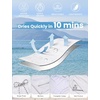 image:imageEkouaer Mens Swim Trunks 7 Quick Dry Board Shorts Swimwear Bathing Suit with Mesh Liner 2 in 1 Swimming Short with PocketsWhite