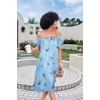 image:imageEkouaer Nightgown for Women Satin Silk Night Gown Loose Plus Size Sleepwear  Satin Silk Sleep Dress Loose Lounge Dress Short Sleeve Night Shirt Long Loungewear with bow for Wedding Party Sleep HomeBlue Flower
