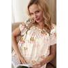 image:imageEkouaer Nightgown for Women Satin Silk Night Gown Loose Plus Size Sleepwear  Satin Silk Sleep Dress Loose Lounge Dress Short Sleeve Night Shirt Long Loungewear with bow for Wedding Party Sleep HomeChampagne Teddy