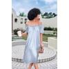 image:imageEkouaer Nightgown for Women Satin Silk Night Gown Loose Plus Size Sleepwear  Satin Silk Sleep Dress Loose Lounge Dress Short Sleeve Night Shirt Long Loungewear with bow for Wedding Party Sleep HomeBlue Vertical Stripes