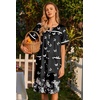 image:imageEkouaer Nightgowns for Women House Dress with Pockets Button Down Sleepshirt Short Sleeve Nightshirt Housecoat  Button Up Night GownsShort Sleeve HousecoatMoo Moos for Elderly WomenLabor and Delivery Gown for Pregnant and PostpartumBlack Butterfly Flower