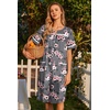 image:imageEkouaer Nightgowns for Women House Dress with Pockets Button Down Sleepshirt Short Sleeve Nightshirt Housecoat  Button Up Night GownsShort Sleeve HousecoatMoo Moos for Elderly WomenLabor and Delivery Gown for Pregnant and PostpartumGrey Floral