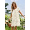 image:imageEkouaer Nightgowns for Women Short Sleeve Night Gowns Button Sleep Shirts  Short Sleeve Moo Moos with Pockets Lace Trim Sleep Dress Ruffles Night Dress Sweet Sleepwear Daily Sleep Garden DateYellow Flowers