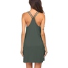 image:imageEkouaer Nightgowns for Women Sleeveless Nighties Sexy V Neck Sleep Dress  Chemise Sleep Shirt Racerback Night Shirt Cami Sleepwear Soft Nighty Night Dress Summer Date Night Seaside BeachDark Army Green