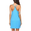 image:imageEkouaer Nightgowns for Women Sleeveless Nighties Sexy V Neck Sleep Dress  Chemise Sleep Shirt Racerback Night Shirt Cami Sleepwear Soft Nighty Night Dress Summer Date Night Seaside BeachDark Sky Blue
