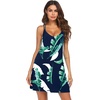 image:imageEkouaer Nightgowns for Women Sleeveless Nighties Sexy V Neck Sleep Dress  Chemise Sleep Shirt Racerback Night Shirt Cami Sleepwear Soft Nighty Night Dress Summer Date Night Seaside BeachNavy Leaf