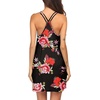 image:imageEkouaer Nightgowns for Women Sleeveless Nighties Sexy V Neck Sleep Dress  Chemise Sleep Shirt Racerback Night Shirt Cami Sleepwear Soft Nighty Night Dress Summer Date Night Seaside BeachBlack Red Floral