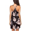 image:imageEkouaer Nightgowns for Women Sleeveless Nighties Sexy V Neck Sleep Dress  Chemise Sleep Shirt Racerback Night Shirt Cami Sleepwear Soft Nighty Night Dress Summer Date Night Seaside BeachBlack Floral