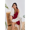 image:imageEkouaer Nightgowns for Women Sleeveless Nighties Sexy V Neck Sleep Dress  Chemise Sleep Shirt Racerback Night Shirt Cami Sleepwear Soft Nighty Night Dress Summer Date Night Seaside BeachWine Red