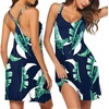 image:imageEkouaer Nightgowns for Women Sleeveless Nighties Sexy V Neck Sleep Dress  Chemise Sleep Shirt Racerback Night Shirt Cami Sleepwear Soft Nighty Night Dress Summer Date Night Seaside BeachNavy Leaf