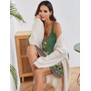 image:imageEkouaer Nightgowns for Women Sleeveless Nighties Sexy V Neck Sleep Dress  Chemise Sleep Shirt Racerback Night Shirt Cami Sleepwear Soft Nighty Night Dress Summer Date Night Seaside BeachGreen Flower