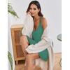image:imageEkouaer Nightgowns for Women Sleeveless Nighties Sexy V Neck Sleep Dress  Chemise Sleep Shirt Racerback Night Shirt Cami Sleepwear Soft Nighty Night Dress Summer Date Night Seaside BeachCeladon Green