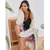 image:imageEkouaer Nightgowns for Women Sleeveless Nighties Sexy V Neck Sleep Dress  Chemise Sleep Shirt Racerback Night Shirt Cami Sleepwear Soft Nighty Night Dress Summer Date Night Seaside BeachBlack Pink Flower