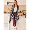 image:imageEkouaer Robes For Women Zipper Bathrobe Short Sleeve Duster With Pockets  Zipper Front House Coat Lightweight Sleepwear Plus Size Loungewear Ladies Nightgown for Mother Postoperative Gown SleepBlack