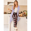 image:imageEkouaer Robes For Women Zipper Bathrobe Short Sleeve Duster With Pockets  Zipper Front House Coat Lightweight Sleepwear Plus Size Loungewear Ladies Nightgown for Mother Postoperative Gown SleepPat12