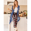 image:imageEkouaer Robes For Women Zipper Bathrobe Short Sleeve Duster With Pockets  Zipper Front House Coat Lightweight Sleepwear Plus Size Loungewear Ladies Nightgown for Mother Postoperative Gown SleepAleaf Print