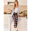 image:imageEkouaer Robes For Women Zipper Bathrobe Short Sleeve Duster With Pockets  Zipper Front House Coat Lightweight Sleepwear Plus Size Loungewear Ladies Nightgown for Mother Postoperative Gown SleepAwhite