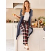 image:imageEkouaer Robes For Women Zipper Bathrobe Short Sleeve Duster With Pockets  Zipper Front House Coat Lightweight Sleepwear Plus Size Loungewear Ladies Nightgown for Mother Postoperative Gown SleepNavy Blue