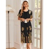 image:imageEkouaer Robes For Women Zipper Bathrobe Short Sleeve Duster With Pockets  Zipper Front House Coat Lightweight Sleepwear Plus Size Loungewear Ladies Nightgown for Mother Postoperative Gown SleepPat11