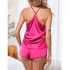 image:imageEkouaer Silky Women Pajamas Set Satin Cami Top amp Shorts Lingerie Pjs  2 Piece Silk Nightwear Soft Camisole Sleepwear for Home Daily Wear Wedding Party Date NightsRose