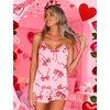 image:imageEkouaer Silky Women Pajamas Set Satin Cami Top amp Shorts Lingerie Pjs  2 Piece Silk Nightwear Soft Camisole Sleepwear for Home Daily Wear Wedding Party Date NightsFoundation Bow
