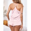 image:imageEkouaer Silky Women Pajamas Set Satin Cami Top amp Shorts Lingerie Pjs  2 Piece Silk Nightwear Soft Camisole Sleepwear for Home Daily Wear Wedding Party Date NightsPink Leopard