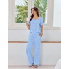 image:imageEkouaer Womens Pajama Sets Viscose from Bamboo Top With Pants Lounge Set  Soft Viscose from Bamboo Short Sleeve with Pants Sets Modal Daily WearMonthers Day GiftSea Animals