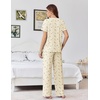image:imageEkouaer Womens Pajama Sets Viscose from Bamboo Top With Pants Lounge Set  Soft Viscose from Bamboo Short Sleeve with Pants Sets Modal Daily WearMonthers Day GiftTeddy Bear