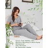 image:imageEkouaer Womens Pajama Sets Viscose from Bamboo Top With Pants Lounge Set  Soft Viscose from Bamboo Short Sleeve with Pants Sets Modal Daily WearMonthers Day GiftGrey