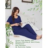 image:imageEkouaer Womens Pajama Sets Viscose from Bamboo Top With Pants Lounge Set  Soft Viscose from Bamboo Short Sleeve with Pants Sets Modal Daily WearMonthers Day GiftNavy Blue