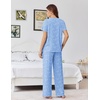 image:imageEkouaer Womens Pajama Sets Viscose from Bamboo Top With Pants Lounge Set  Soft Viscose from Bamboo Short Sleeve with Pants Sets Modal Daily WearMonthers Day GiftSea Animals